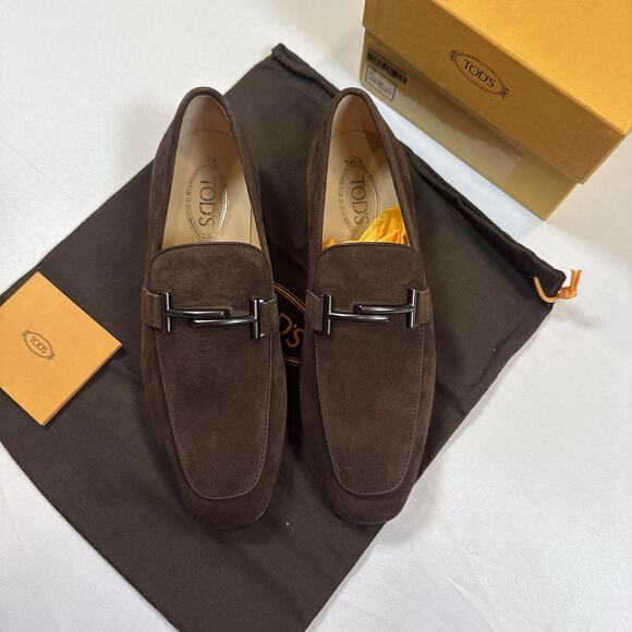 Tod’s MOCASSINO DOPPIA T FONDO CUOIO Loafers Size 7UK/8.5US New In Box MSRP $925 main image 2